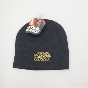 Star Wars The Force Awakens Beanie Hat Kids Black New